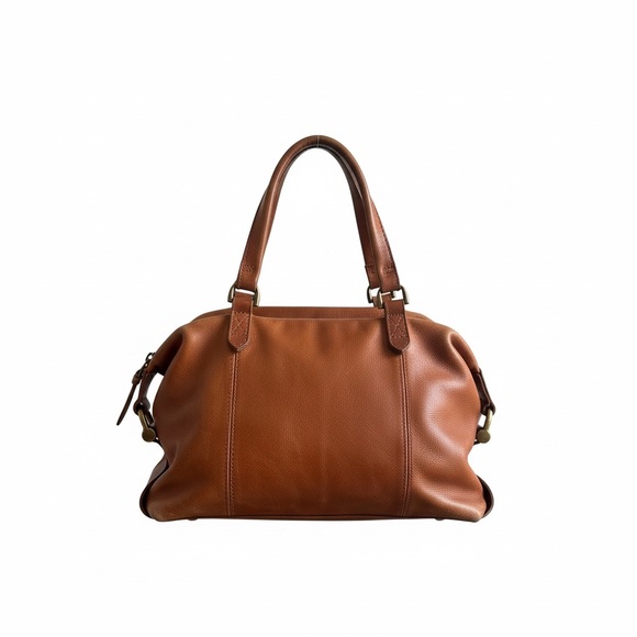 Madewell • Brown Leather Satchel Handbag - Picture 1 of 12